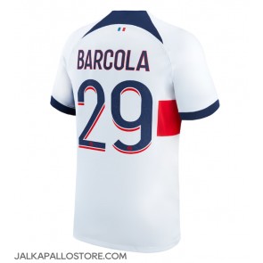 Paris Saint-Germain Bradley Barcola #29 Vieraspaita 2023-24 Lyhythihainen